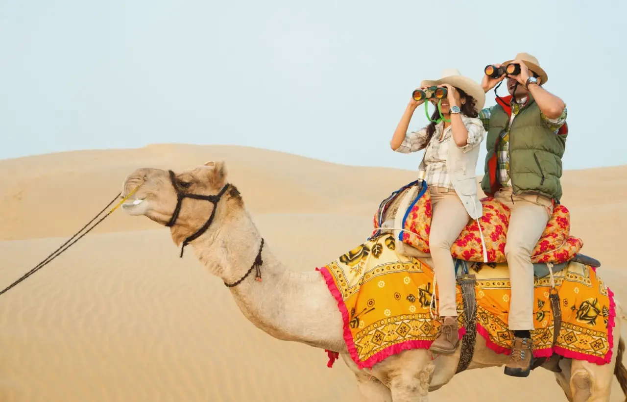 Camel safari in Jaisalmer